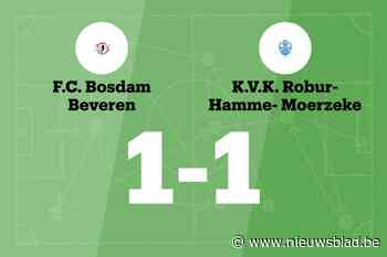 Rottier redt punt voor Bosdam Beveren tegen KVK Robur Hamme-Moerzeke