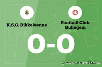 KSC Dikkelvenne en FC Gullegem blijven steken op 0-0
