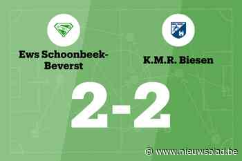 Schoonbeek-Beverst B sleept gelijkspel uit de brand in de thuiswedstrijd tegen KMR Biesen B