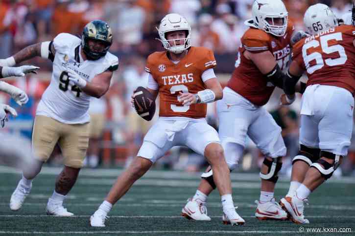 LIVE: Ewers throws 3 TD passes to help No. 4 Texas roll over Colorado State 52-0 in opener