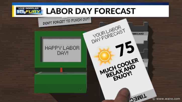 Cold front moves through this afternoon