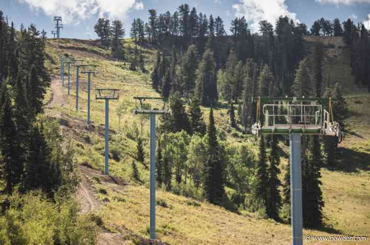 Utah's Largest Ski Resort Debuts Brightly-Colored Chairlift Towers