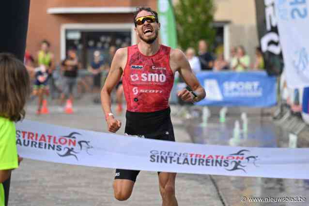 Camille Roman en Joris Basslé winnen Grenstriatlon in Sint-Laureins: “Eigenlijk begint mijn seizoen nu pas”