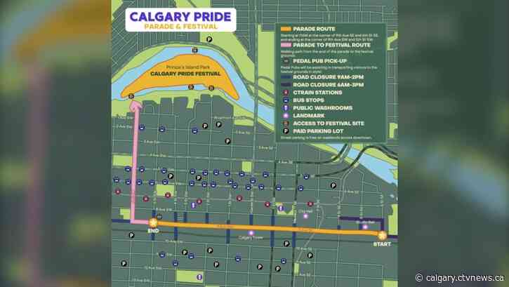 Calgary Pride Parade gets underway Sunday morning at 11 a.m.
