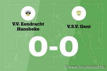 Doelpuntloos gelijkspel tussen Eendracht Hansbeke en VSV Gent