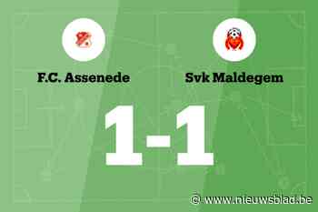 FC Assenede speelt gelijk tegen SVK Maldegem
