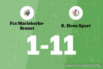 Hove haalt uit tegen Mariekerke-Branst B