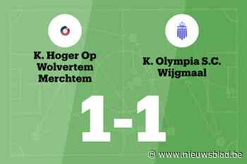 Olympia Wijgmaal speelt gelijk tegen HO Wolvertem Merchtem B