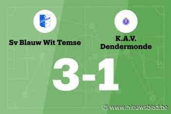 Vergauwen scoort twee keer voor SV Blauw Wit Temse in wedstrijd tegen KAV Dendermonde