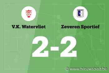 Zeveren Sportief sleept gelijkspel uit de brand in de uitwedstrijd tegen VK Watervliet