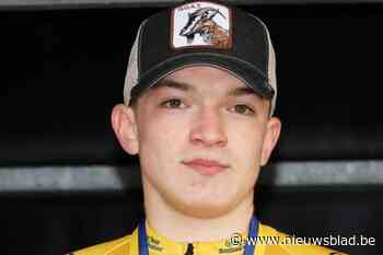 Wolf Van Steenlandt op het podium in Machelen