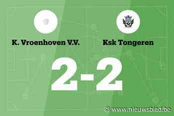 Vroenhoven en SK Tongeren B eindigt op 2-2