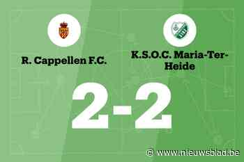 Cappellen B en Maria-ter-Heide spelen 2-2