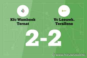 Leeuwkens Teralfene sleept gelijkspel uit de brand in de uitwedstrijd tegen KFC Wambeek Ternat