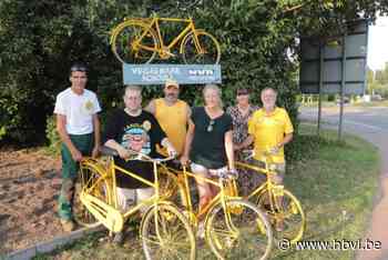 N-VA plaatst op twaalf plaatsen in Herk-de-Stad gele fietsen voor veilig verkeer