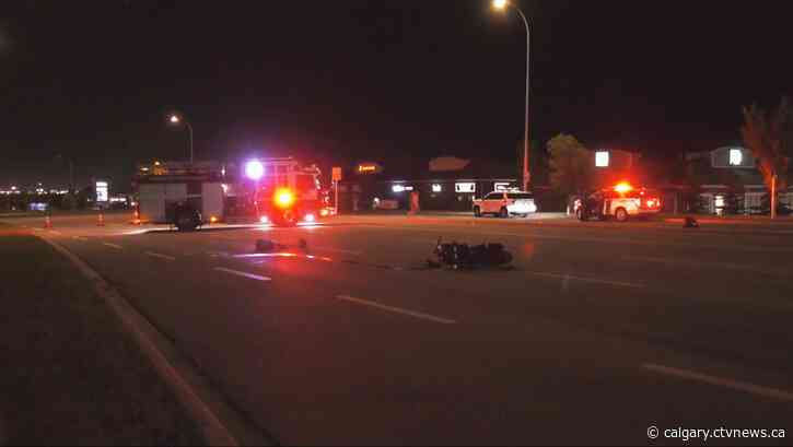 Motorcyclist hospitalized following Saturday night collision