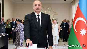 Kaum Oppositionskandidaten: Partei von autoritärem Präsidenten siegt in Aserbaidschan