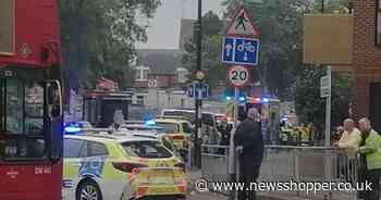 Police and ambulance crews flock to major road in Erith