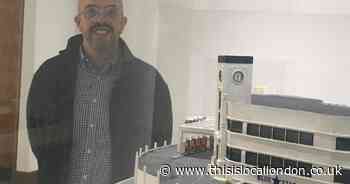 Artist with a passion for car parks recreates lost Art Deco filling station