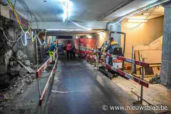 Een week nachtwerk om ingestorte voetgangerstunnel in Hasselts station te herstellen