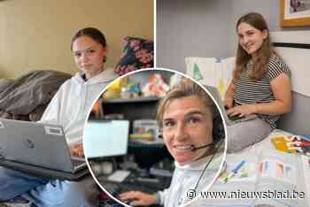 Via Bednet kunnen leerlingen lessen online volgen: “We werken vaak in kleine groepjes, dan is het echt alsof ik in de klas zit”
