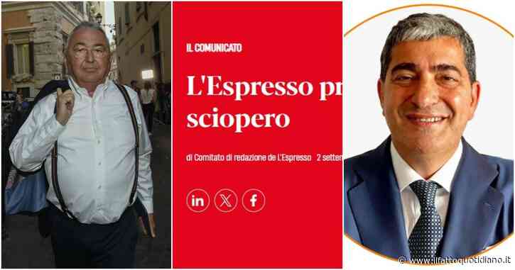 L’Espresso, la redazione in sciopero contro editore e direttore: “Vogliamo garanzie occupazionali e un piano editoriale”