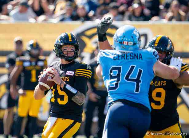 Bo-Levi Mitchell leads Ticats to 31-28 Labour Day win over Argonauts