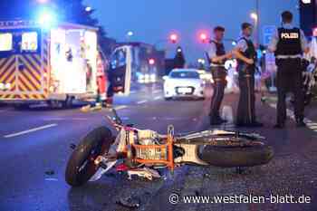 Motorradfahrer bei Unfall in Bielefeld schwer verletzt