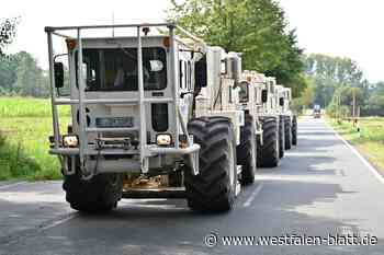 Vibro-Trucks rütteln den Kreis Höxter durch