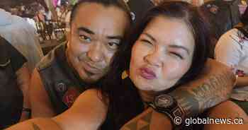 ‘He took one last breath’: Alberta woman mourns fiancé killed in motorcycle vs. semi crash