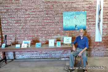 Karel Huet stelt schilderijen met circulaire kunst tentoon : “Er ontstaan nieuwe diersoorten zoals de krokovaar of gibra”