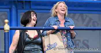 Ruth Jones and Joanna Page in high spirits as Gavin and Stacey cast reunite for final episode filming