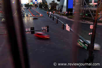 Las Vegas Grand Prix track preparations underway near Strip