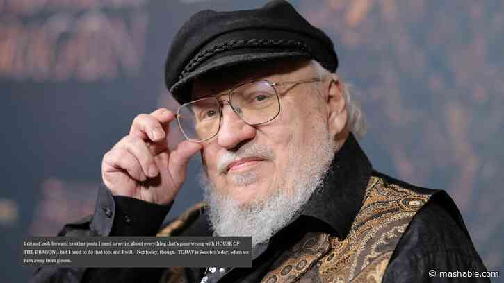 George R.R. Martin says he'll write about 'everything that's gone wrong' with 'House of the Dragon'