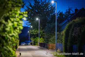 Mini-Straße in Bünde hat nun „Festbeleuchtung“