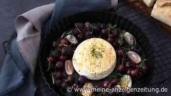 Großes Geschmackserlebnis: Gebackener Camembert mit Trauben