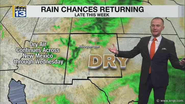 Drier, warmer weather continues through Wednesday