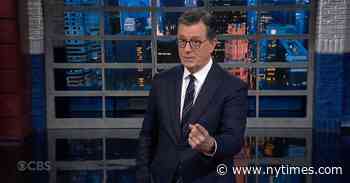 Stephen Colbert Takes Stock of Harris Leading in the Polls