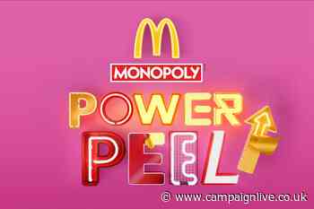 McDonald’s Monopoly promo calls on customers to 'power peel' on-pack and in-app