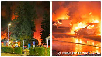 Brand-Inferno in Gewerbegebiet: Hochtechnologie-Gelände wird zu Flammenmeer