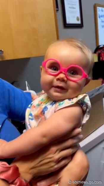 WATCH:  Watch this baby's reaction when she sees clearly for the 1st time