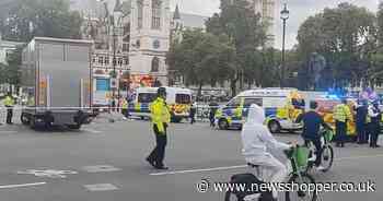 Cyclist rushed to hospital with 'life-changing' injuries after lorry crash