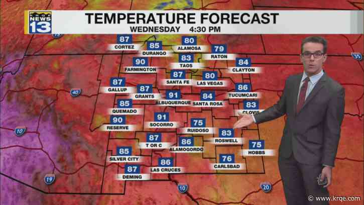 Fewer storms & more 90-degree temperatures