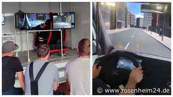 Blaulicht und Martinshorn: So trainieren Traunsteiner Feuerwehren am Hightech-Simulator