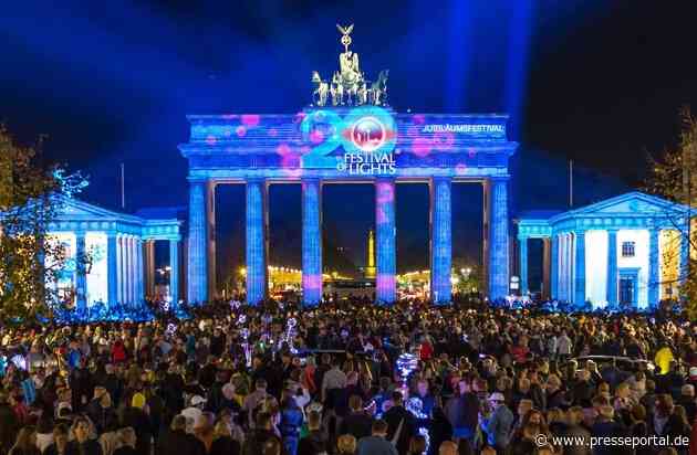 20. FESTIVAL OF LIGHTS in Berlin veröffentlicht sein Programm - Auch Weltstar Paul van Dyk ist beim Jubiläum dabei, mit Highlight-Konzerten im Berliner Dom