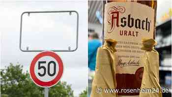 Diebstahl mit Tradition in Oberbayern: Ortsschild von Asbach das achte Mal dieses Jahr gestohlen