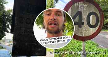 Viral TikTok sign cleaner visits Watford - finds 'worst one I've ever seen'