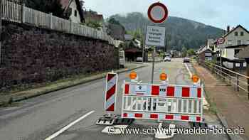 Verkehr in Bad Wildbad: Arbeiten an B 294 dauern länger