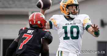 Edmonton Elks QB McLeod Bethel-Thompson lead way for CFL honour roll for Week 13