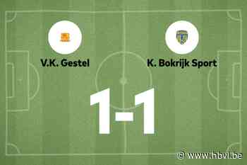 Gestel speelt thuis gelijk tegen Bokrijk